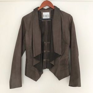 BB Dakota Leather drape collar Jacket M
